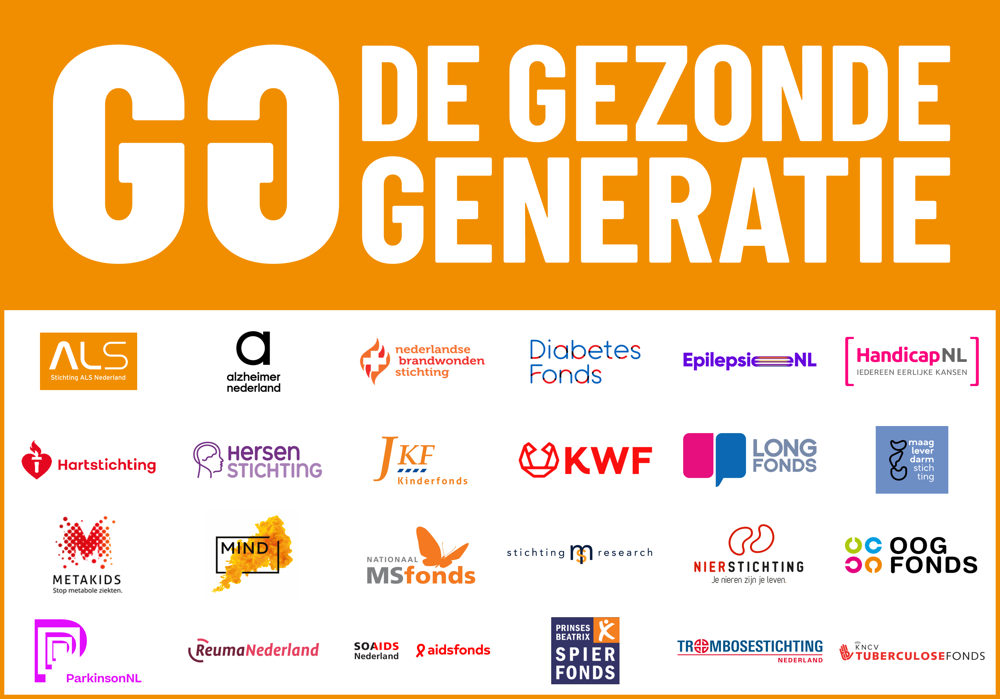 2022 logoblok staand Gezonde Generatie met 24 gezondheidsfondsen